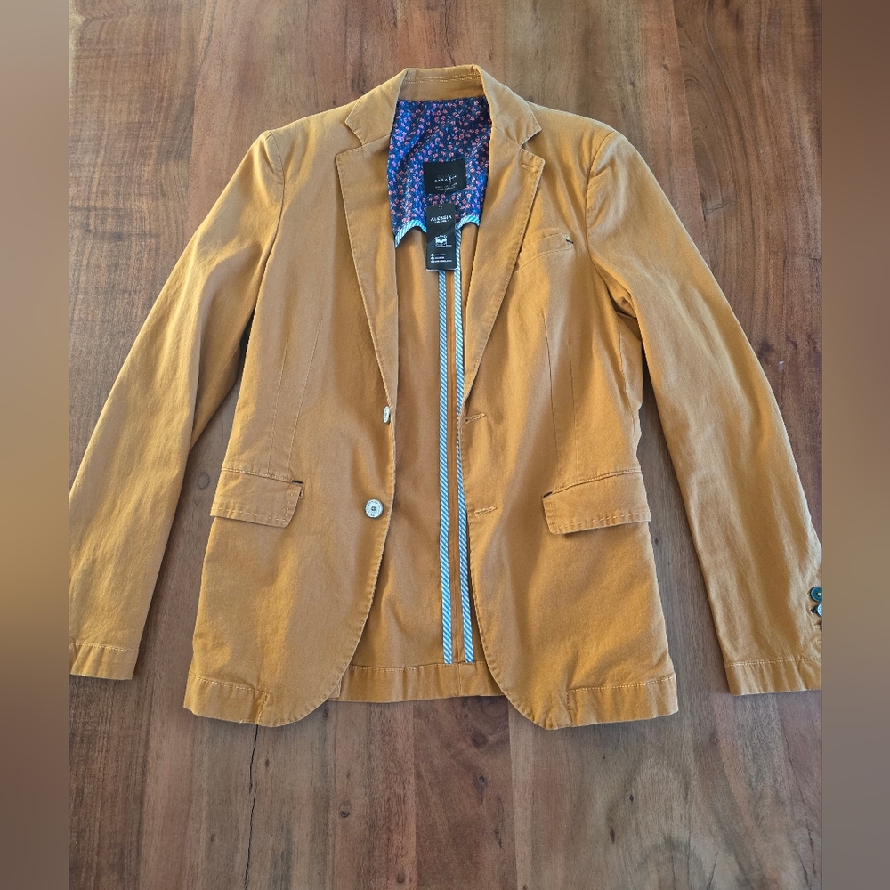 Zara man blazer coklat jas casual Size Small